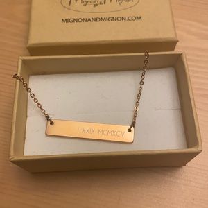 Birthday necklace from mignonandmignon